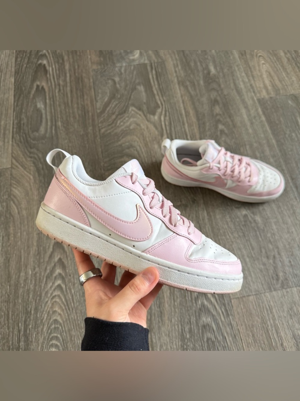 |SOLD| nike court pink borough low recraft shoes
